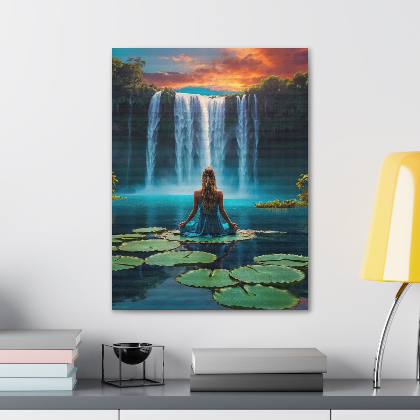 Blissful Lotus Art Canvas Ed. 2