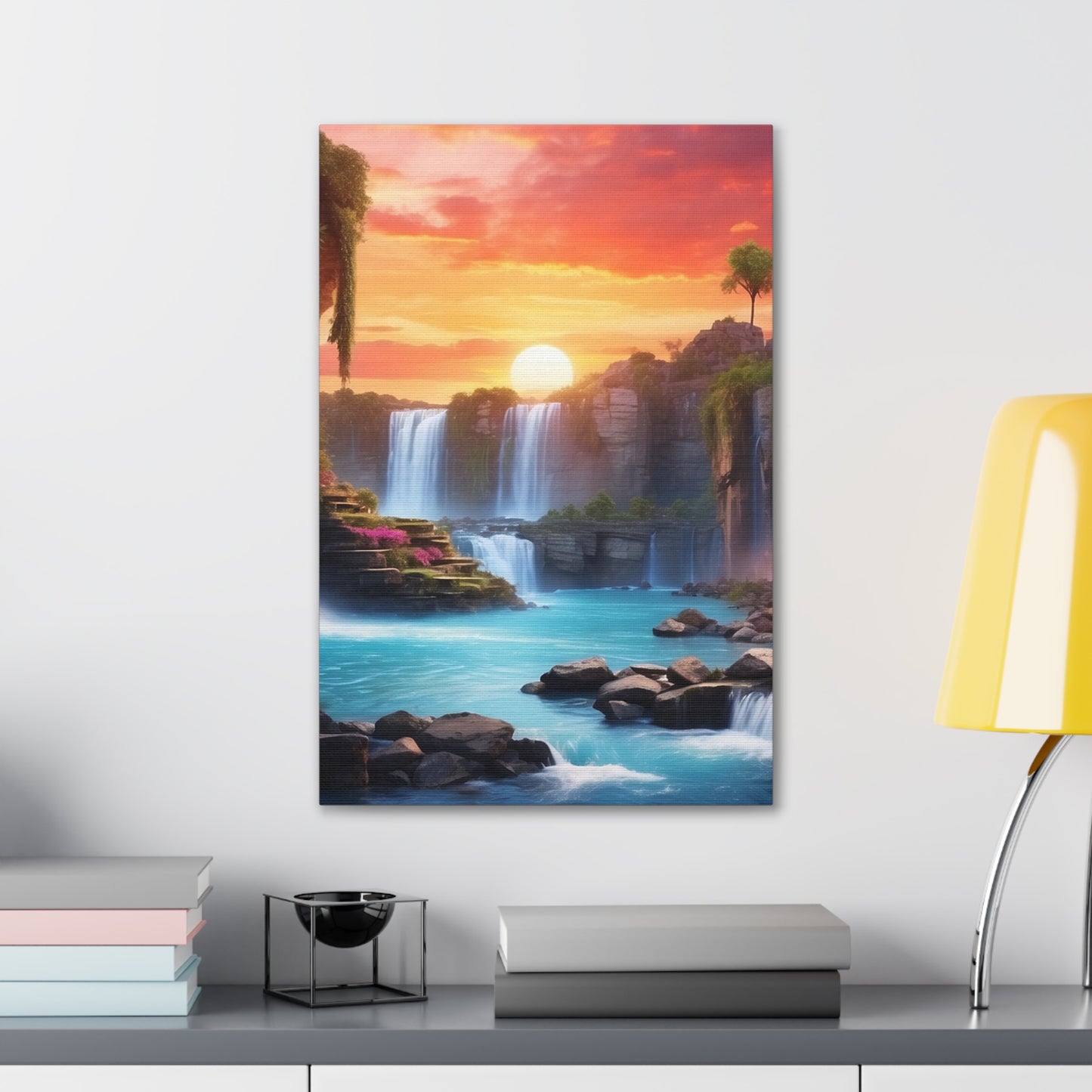 Majestic Waterfalls Art Canvas Ed. 25