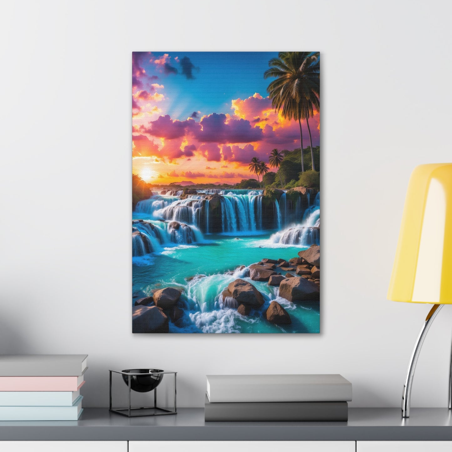 Majestic Waterfalls Art Canvas Ed. 33