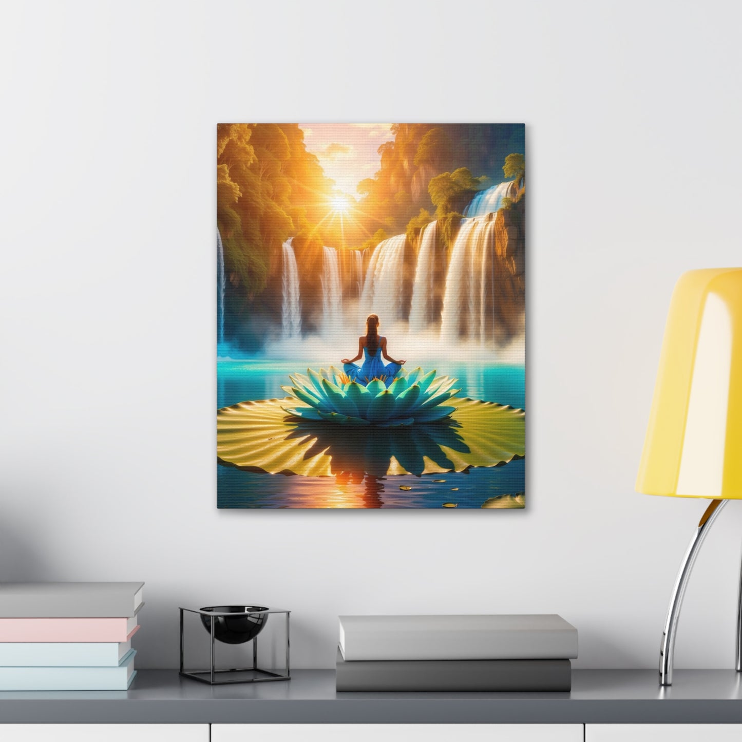 Blissful Lotus Art Canvas Ed. 15