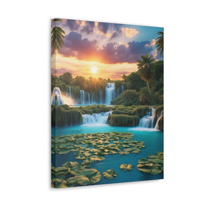 Majestic Waterfalls Art Canvas Ed. 41