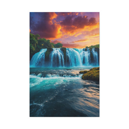 Majestic Waterfalls Art Canvas Ed. 46