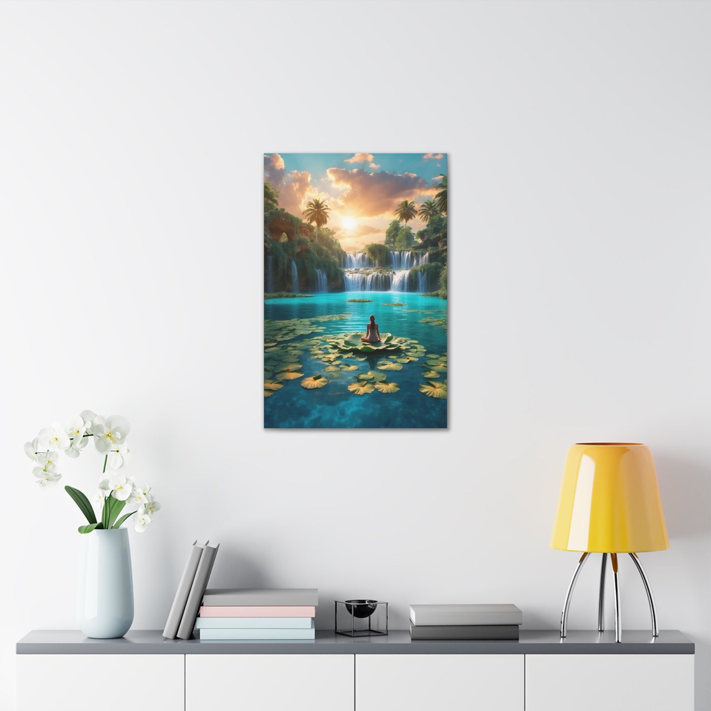 Blissful Lotus Art Canvas Ed. 1