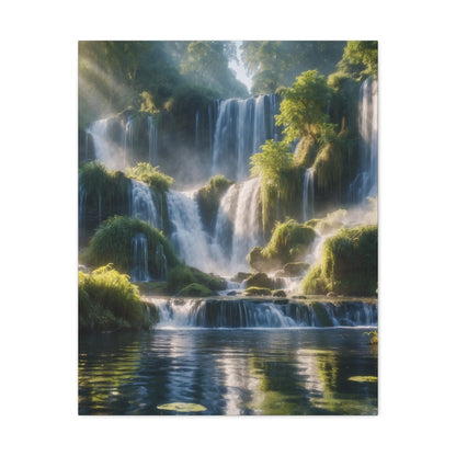 Majestic Waterfalls Art Canvas Ed. 12