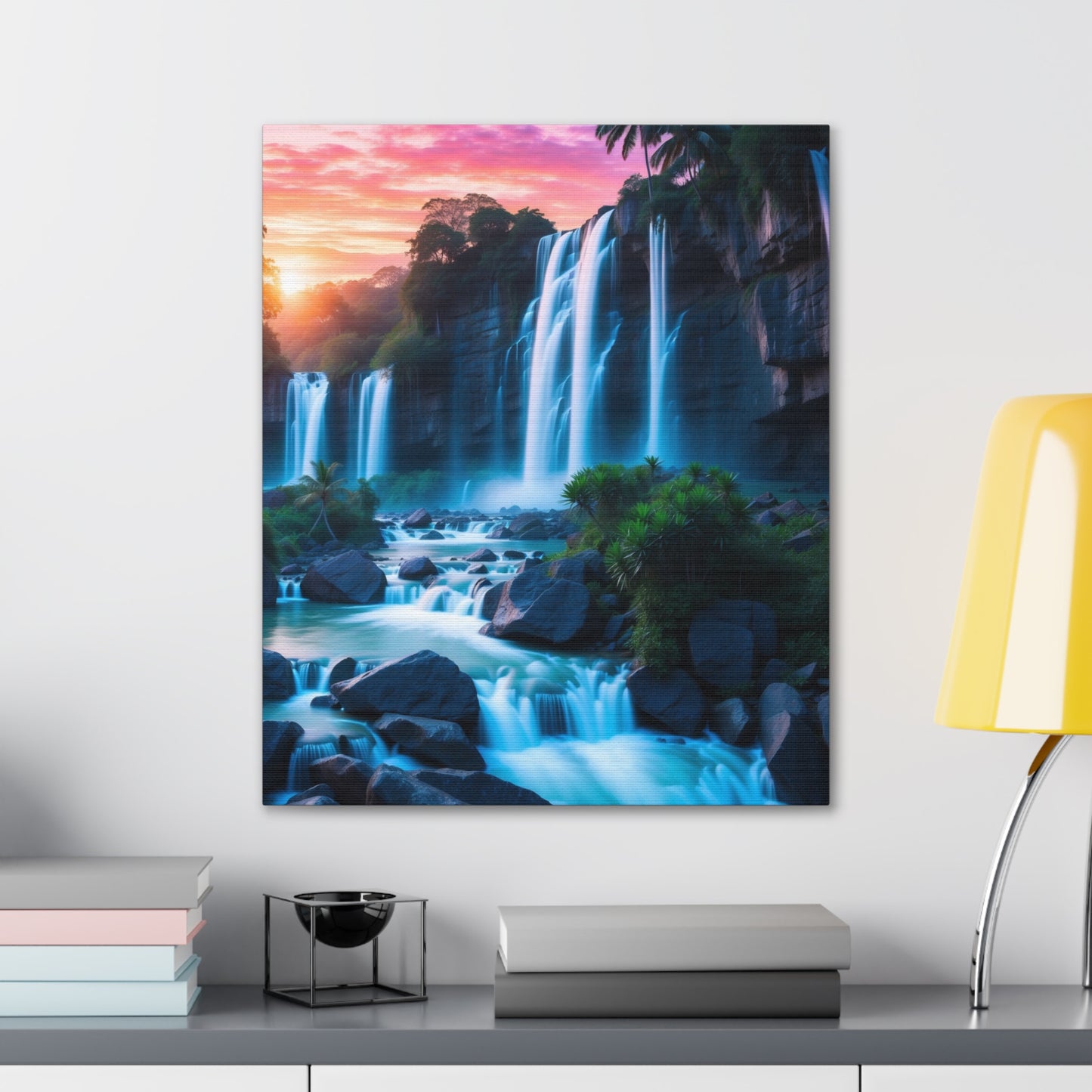 Majestic Waterfalls Art Canvas Ed. 37