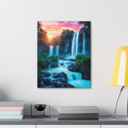 Majestic Waterfalls Art Canvas Ed. 31