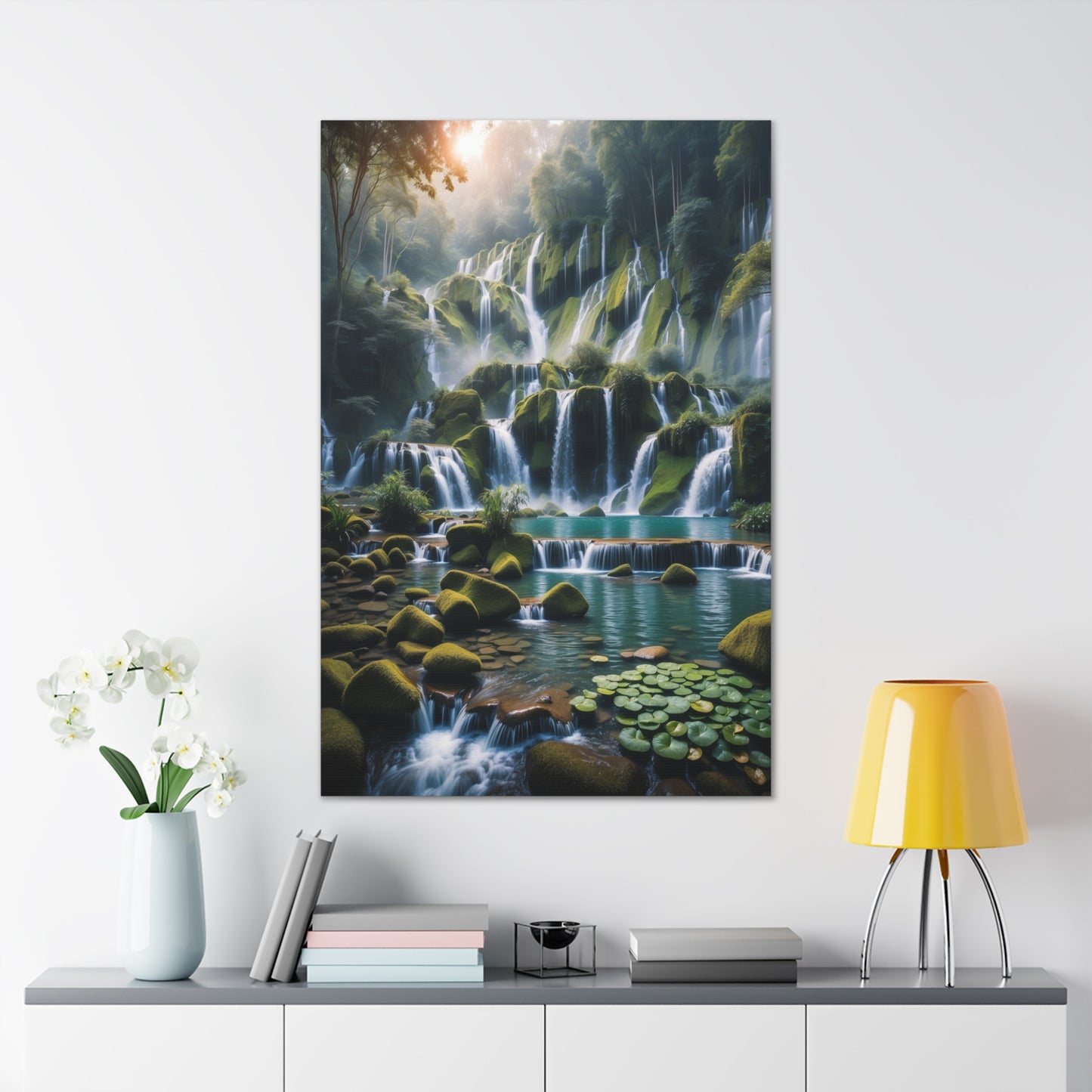 Majestic Waterfalls Art Canvas Ed. 13