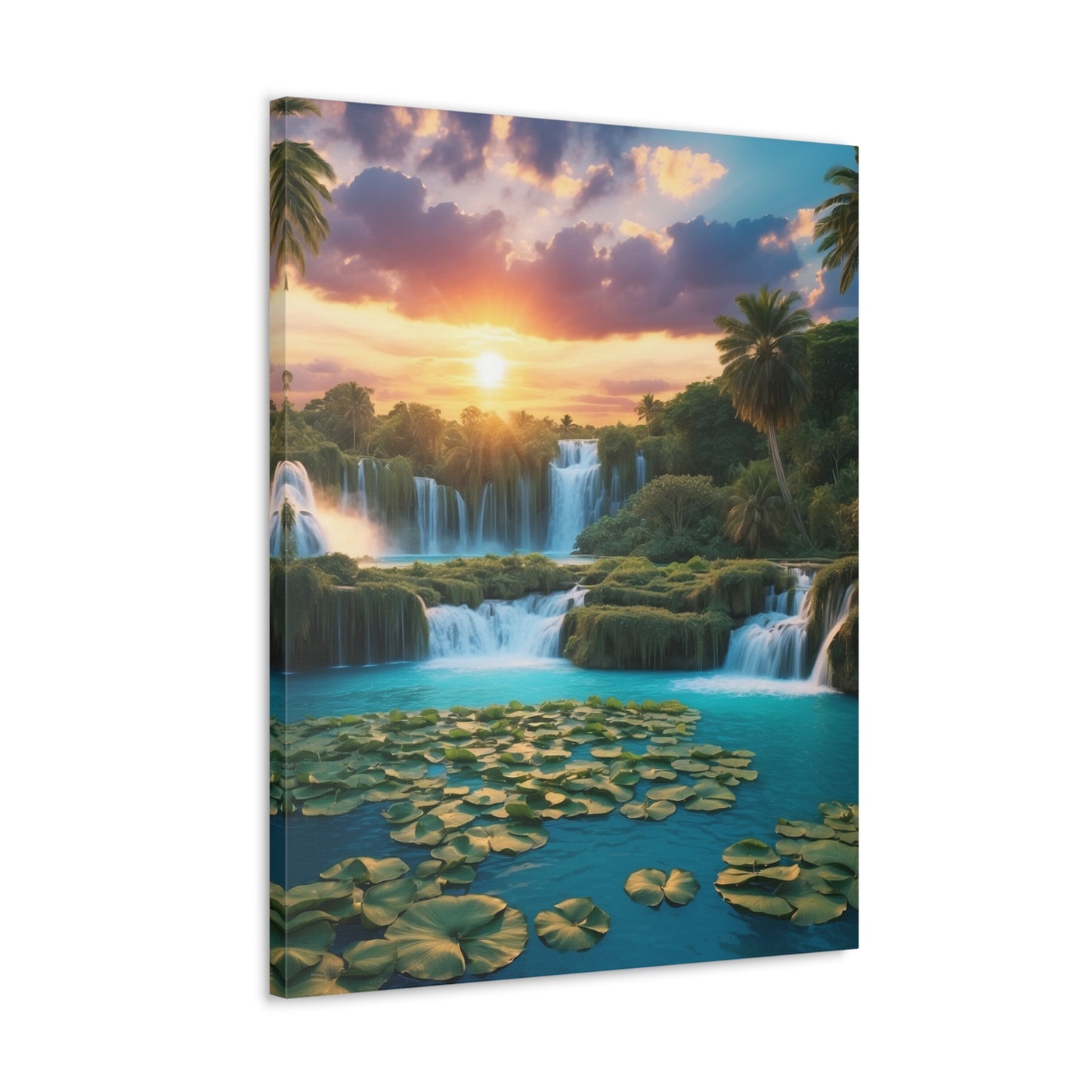 Majestic Waterfalls Art Canvas Ed. 41