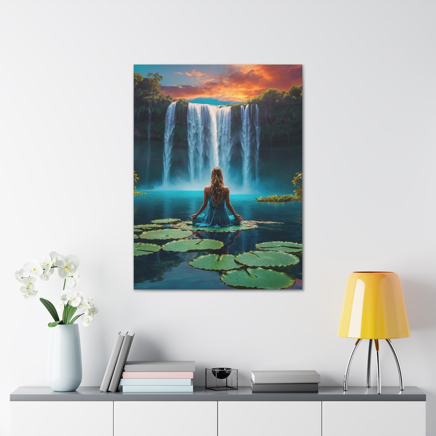 Blissful Lotus Art Canvas Ed. 2