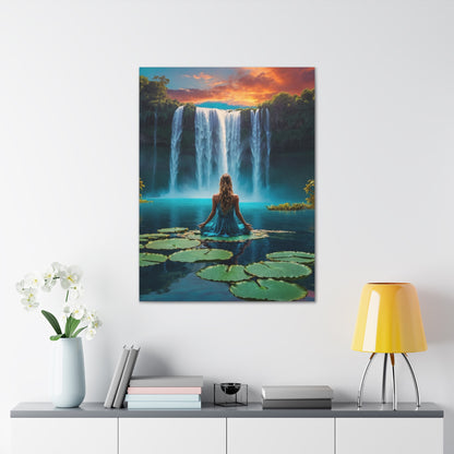 Blissful Lotus Art Canvas Ed. 2