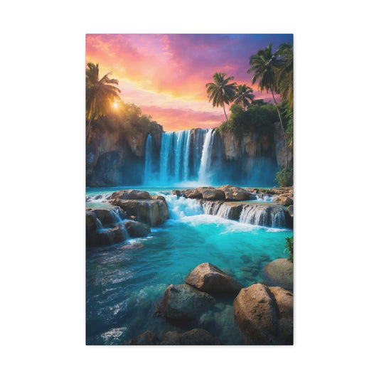 Majestic Waterfalls Art Canvas Ed. 32