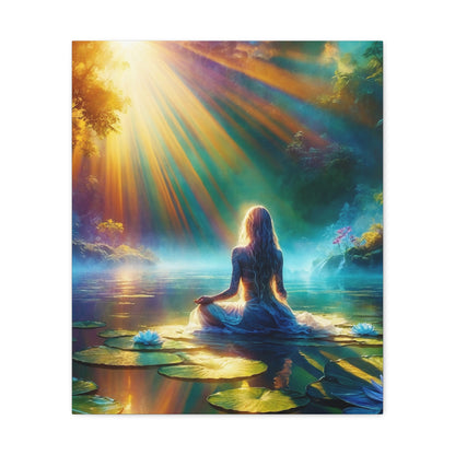 Blissful Lotus Art Canvas Ed. 6