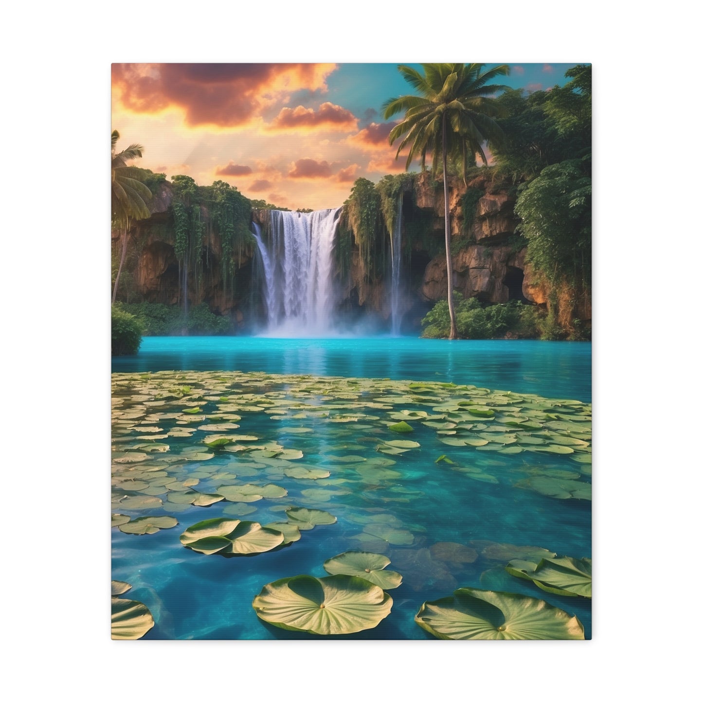 Majestic Waterfalls Art Canvas Ed. 39