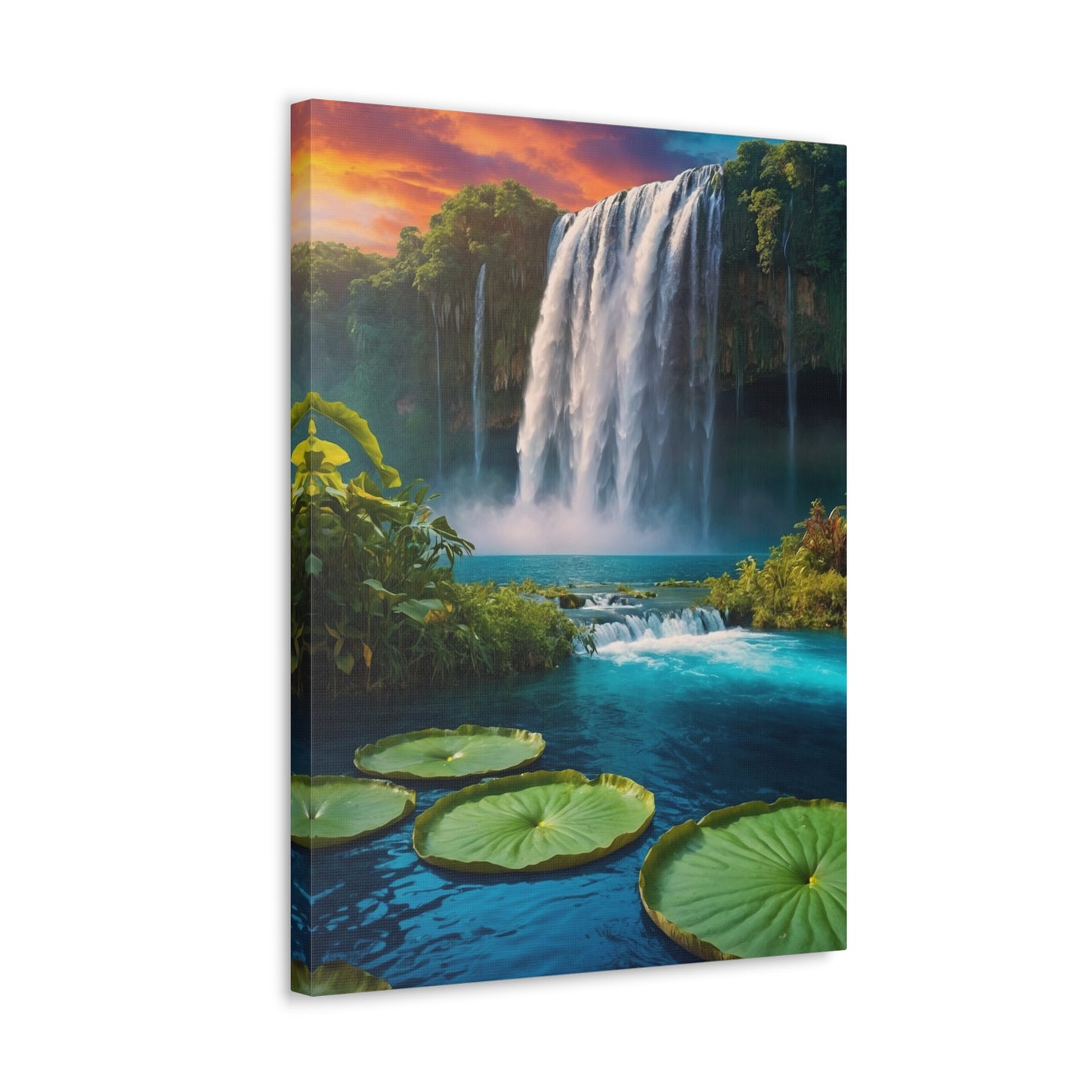 Majestic Waterfalls Art Canvas Ed. 47