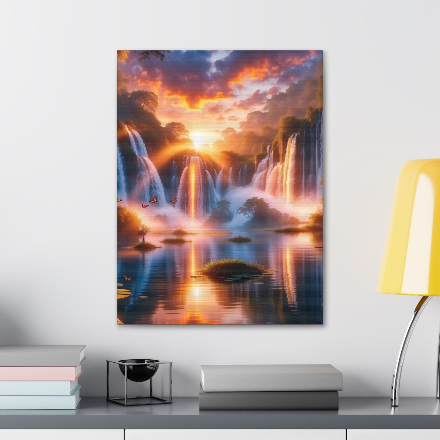 Majestic Waterfalls Art Canvas Ed. 20