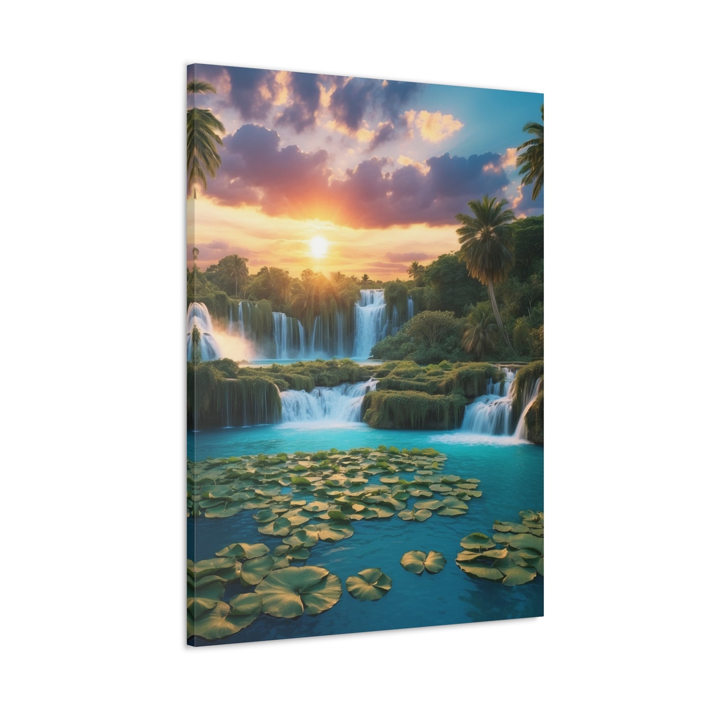 Majestic Waterfalls Art Canvas Ed. 41