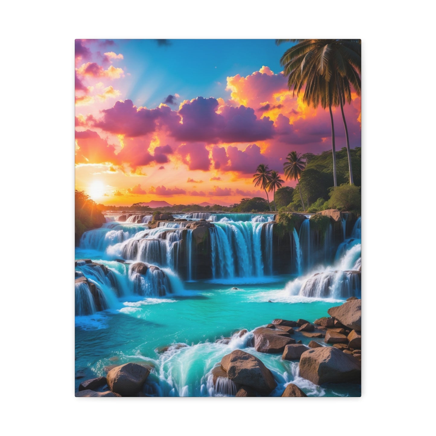 Majestic Waterfalls Art Canvas Ed. 33