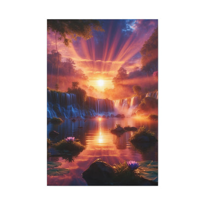 Majestic Waterfalls Art Canvas Ed. 23