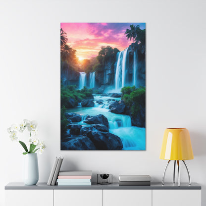 Majestic Waterfalls Art Canvas Ed. 31