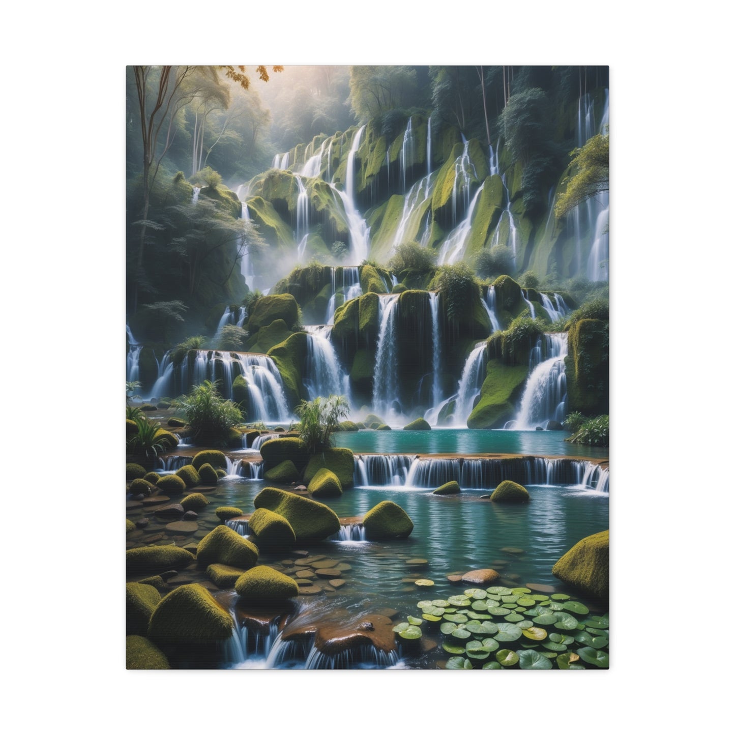 Majestic Waterfalls Art Canvas Ed. 13