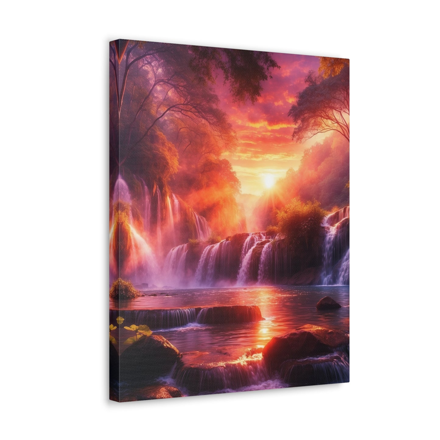 Majestic Waterfalls Art Canvas Ed. 19