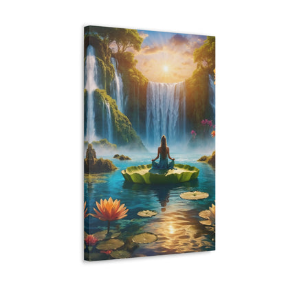 Blissful Lotus Art Canvas Ed. 14