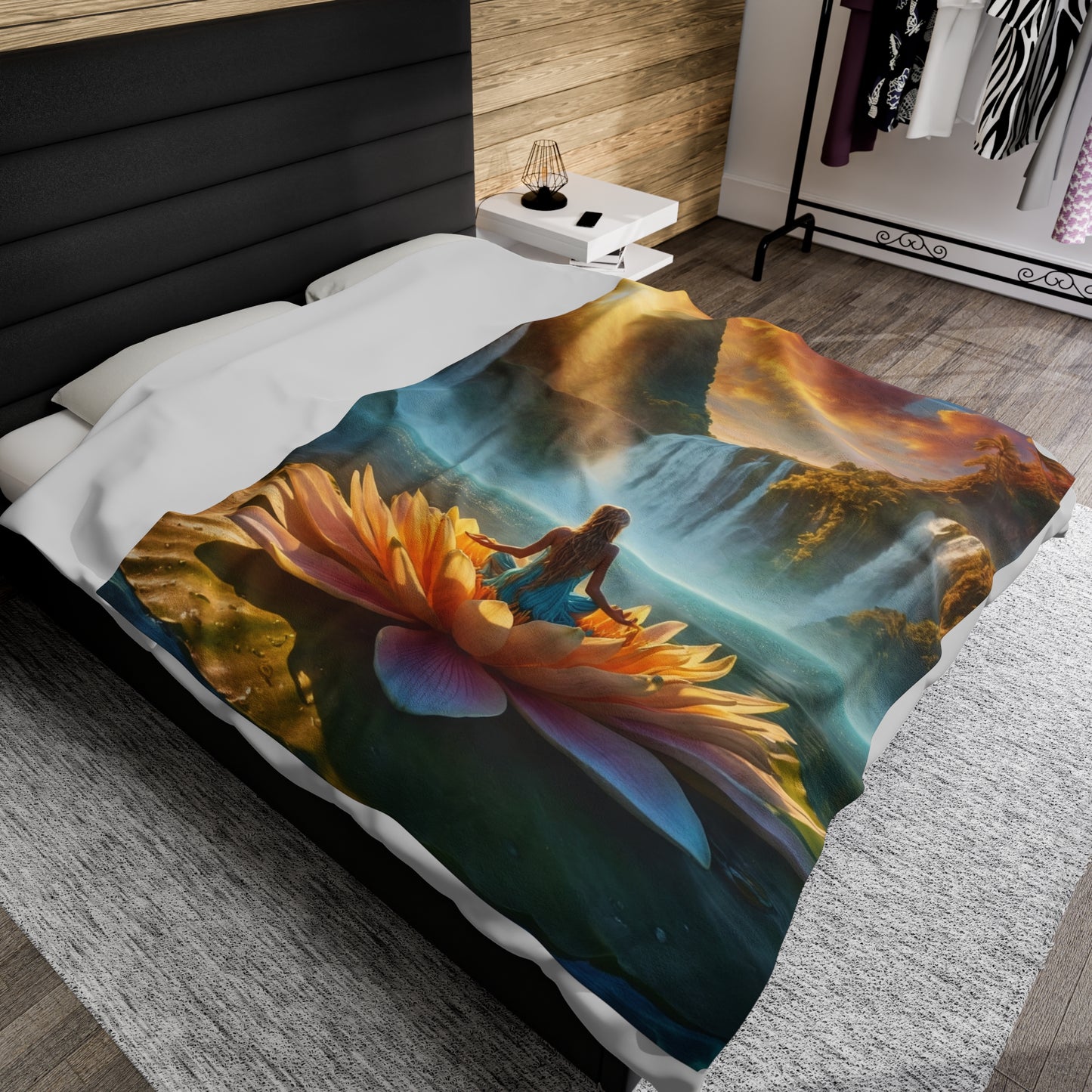 Blissful Lotus Ed. 9 | Velveteen Plush Blanket