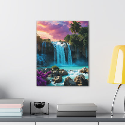 Majestic Waterfalls Art Canvas Ed. 34