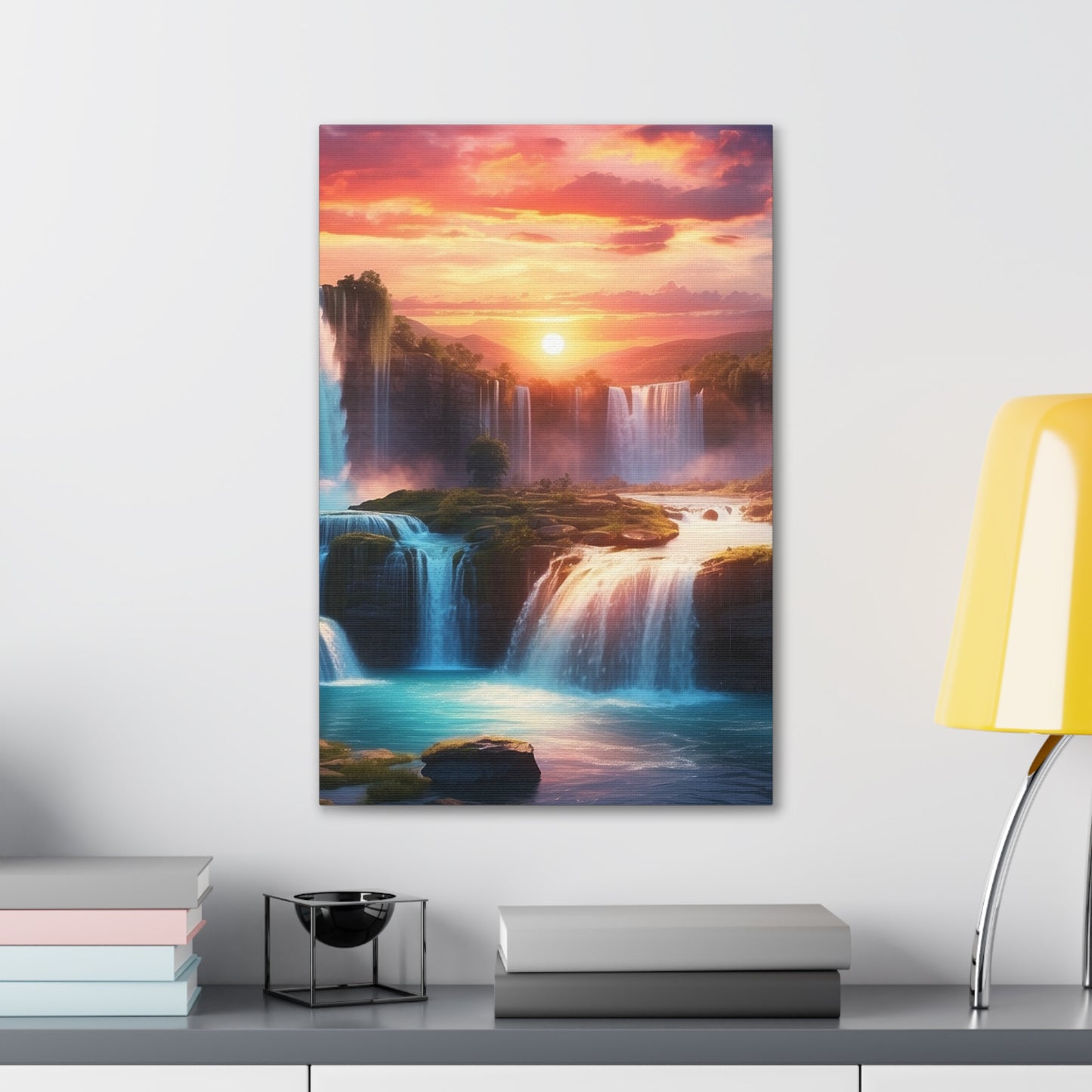 Majestic Waterfalls Art Canvas Ed. 26