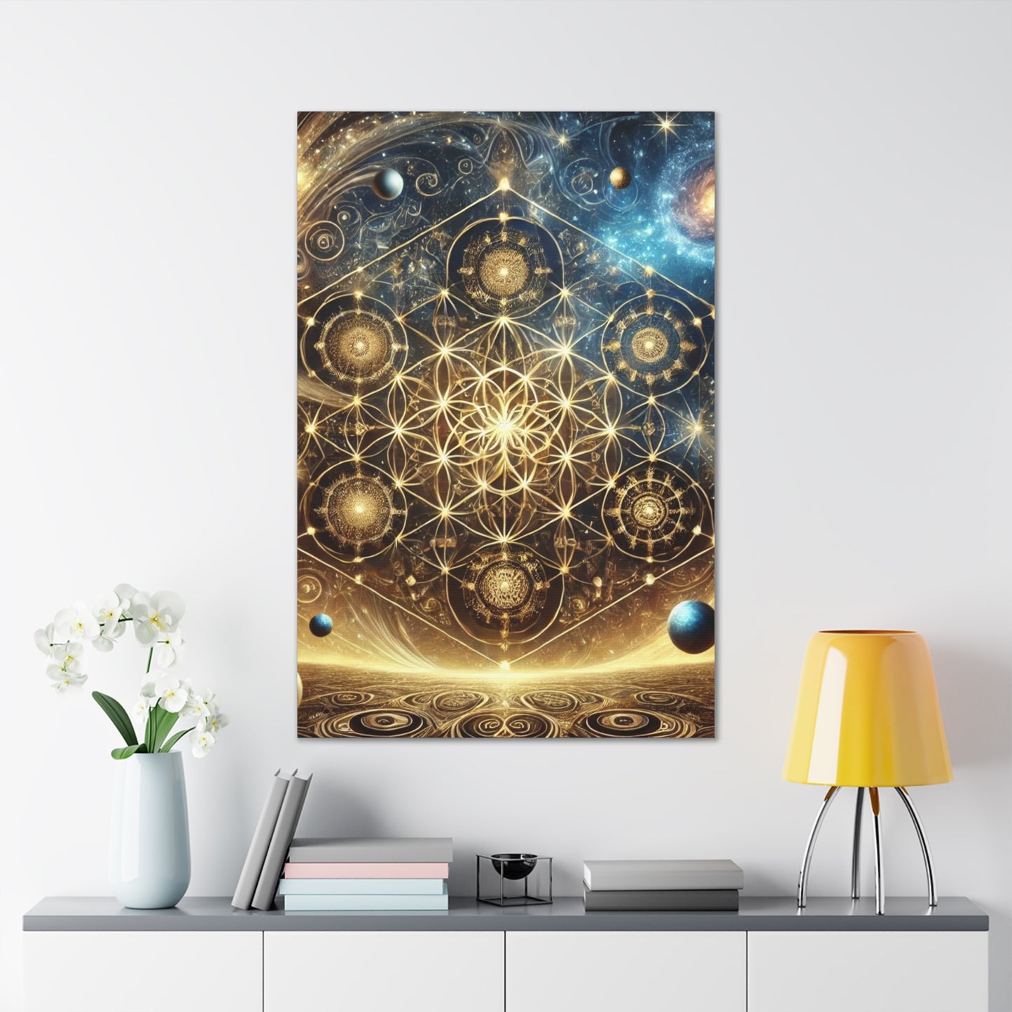 Sacred Geometry Art Canvas Ed. 76