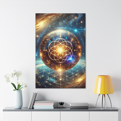 Sacred Geometry Art Canvas Ed. 53