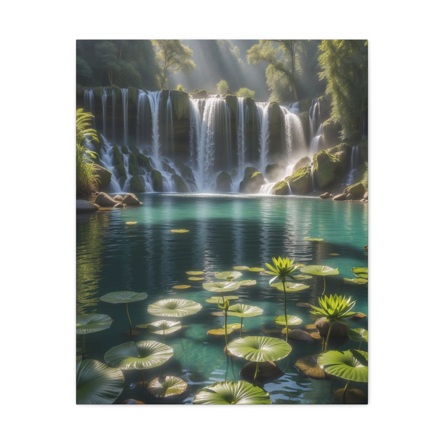 Majestic Waterfalls Art Canvas Ed. 24