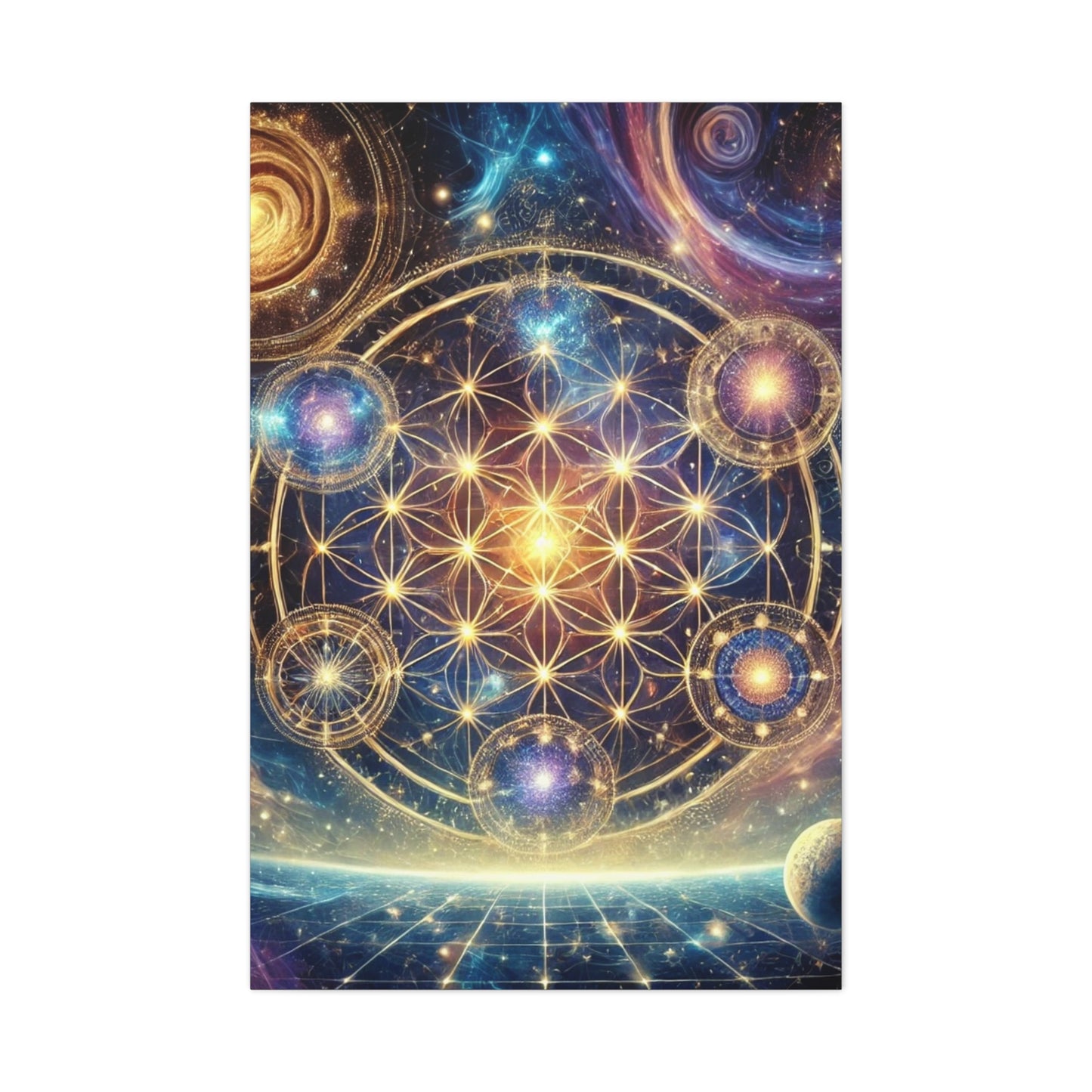 Sacred Geometry Art Canvas Ed. 74