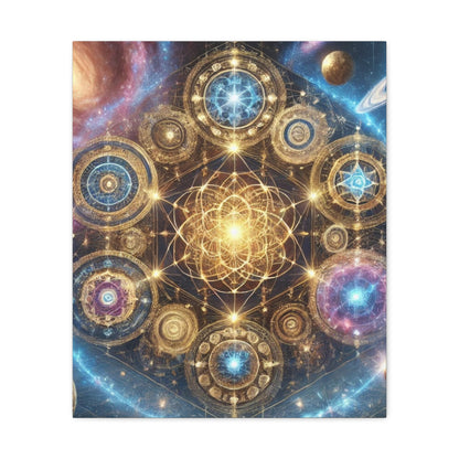 Sacred Geometry Art Canvas Ed. 69