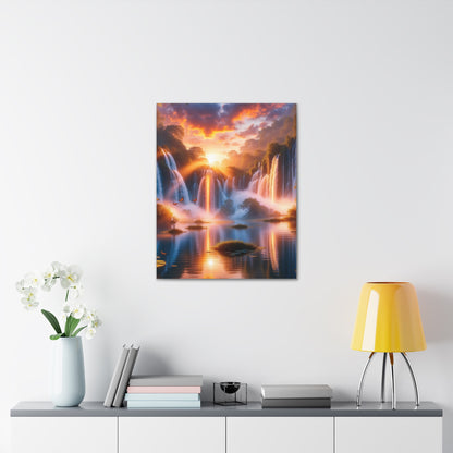 Majestic Waterfalls Art Canvas Ed. 20