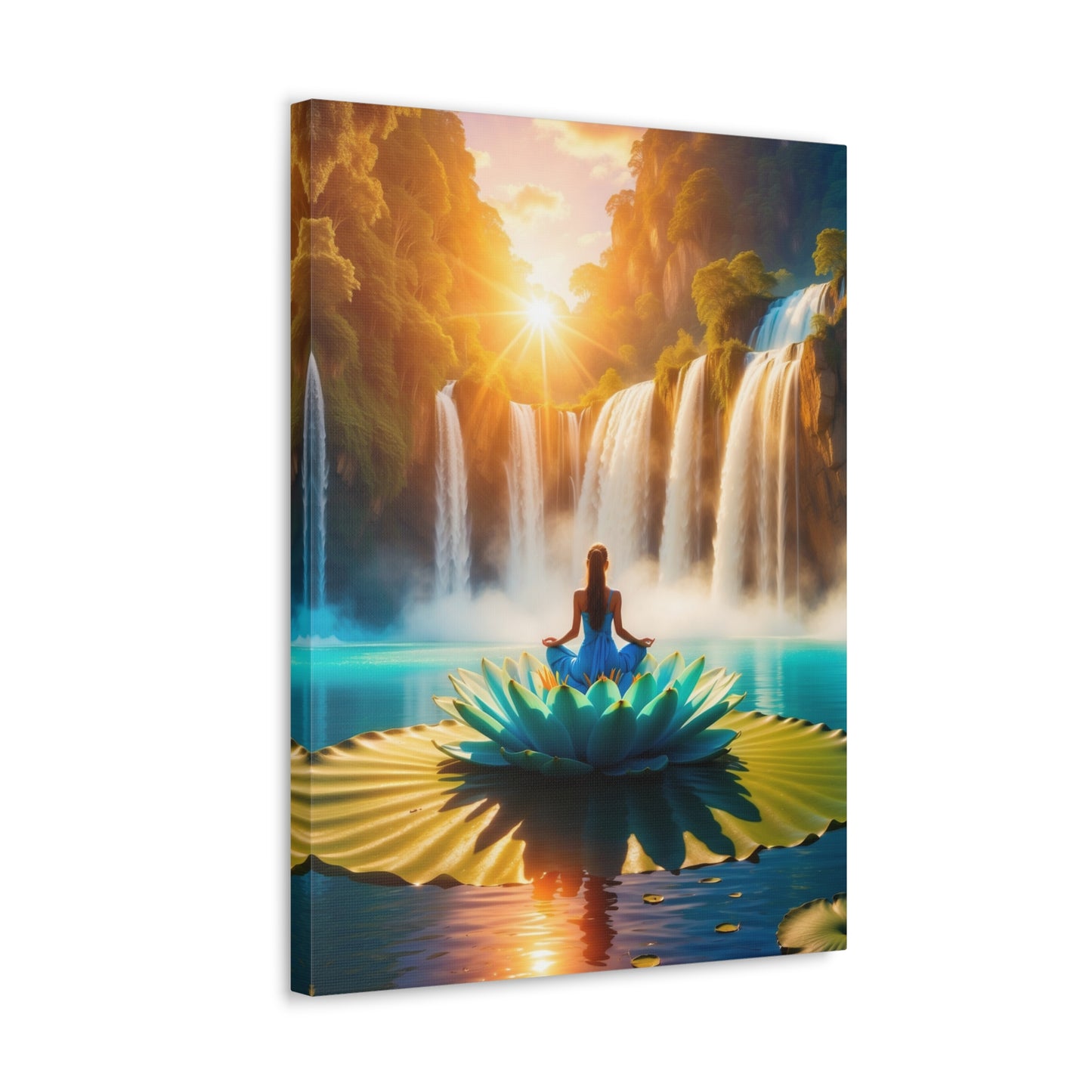 Blissful Lotus Art Canvas Ed. 15