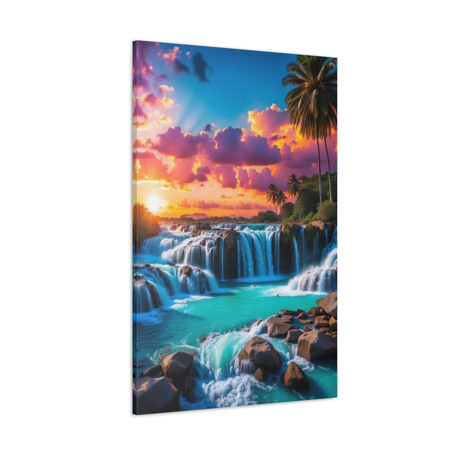 Majestic Waterfalls Art Canvas Ed. 33