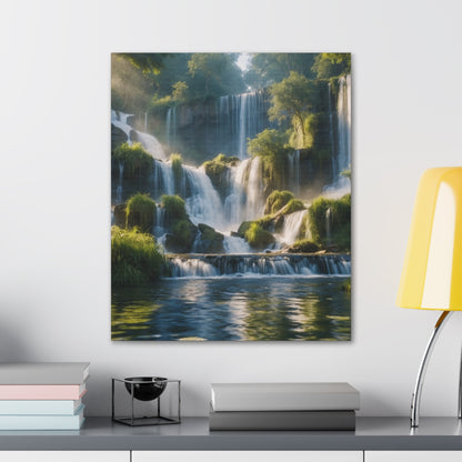 Majestic Waterfalls Art Canvas Ed. 11