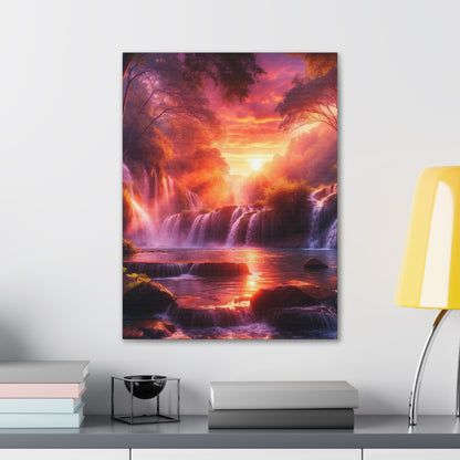 Majestic Waterfalls Art Canvas Ed. 19