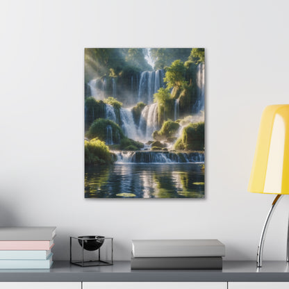 Majestic Waterfalls Art Canvas Ed. 12