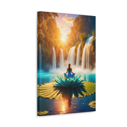 Blissful Lotus Art Canvas Ed. 15