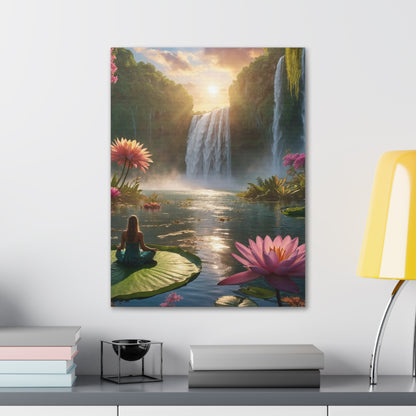 Blissful Lotus Art Canvas Ed. 12