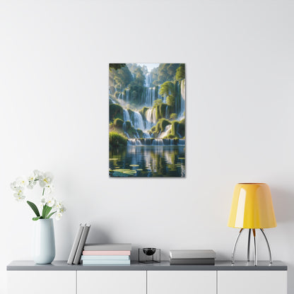 Majestic Waterfalls Art Canvas Ed. 10