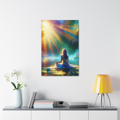 Blissful Lotus Art Canvas Ed. 5