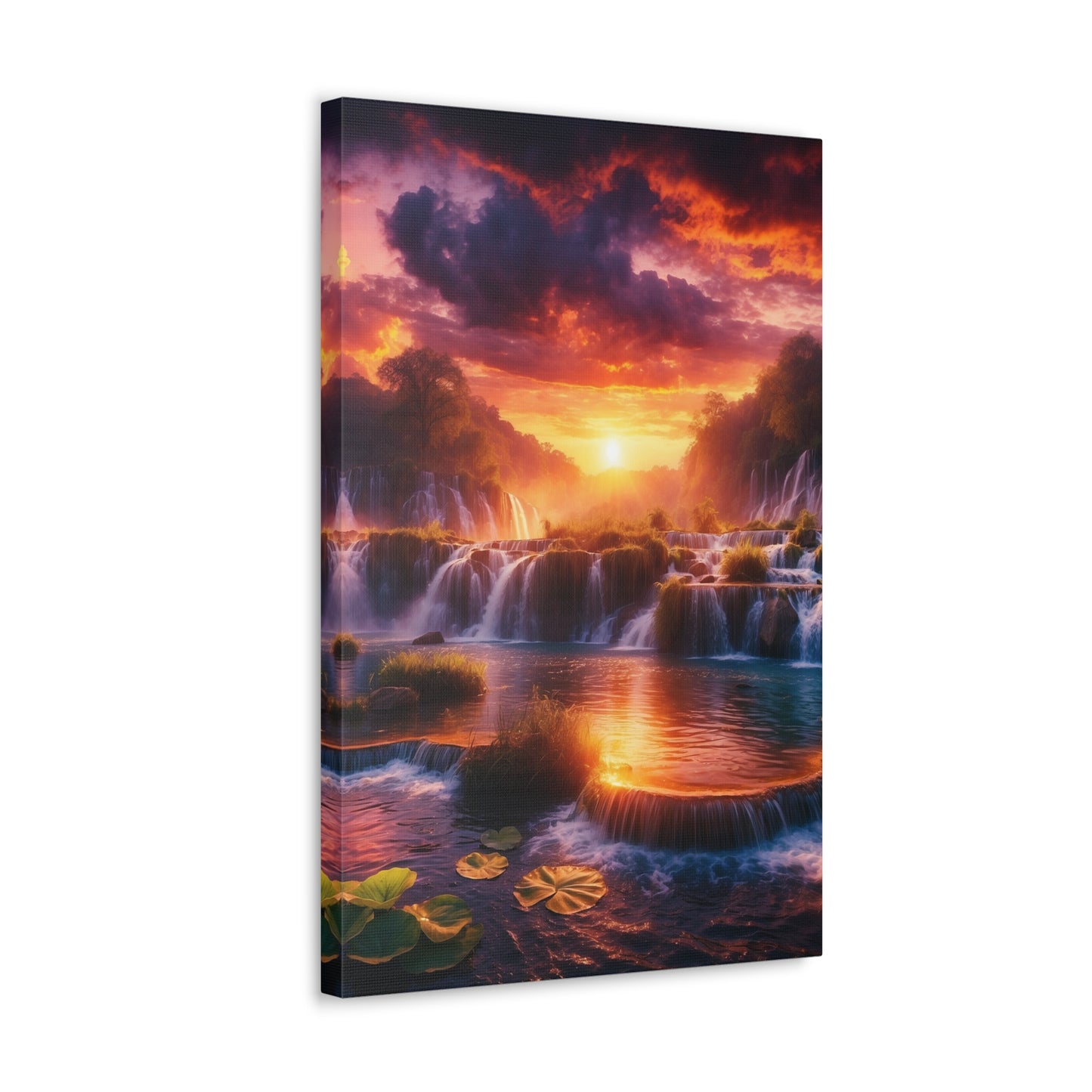 Majestic Waterfalls Art Canvas Ed. 18