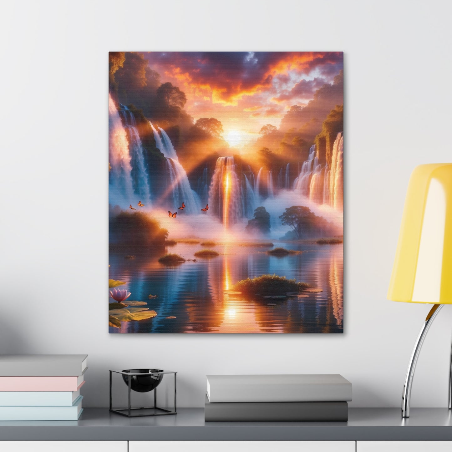 Majestic Waterfalls Art Canvas Ed. 21