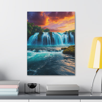 Majestic Waterfalls Art Canvas Ed. 46