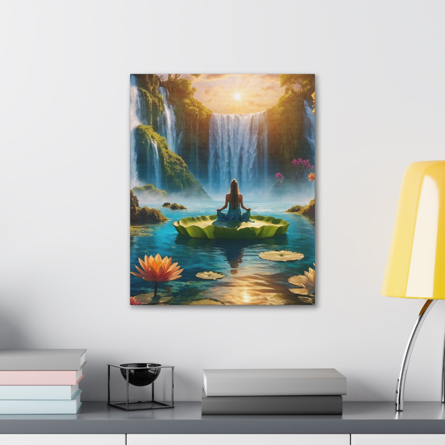 Blissful Lotus Art Canvas Ed. 14