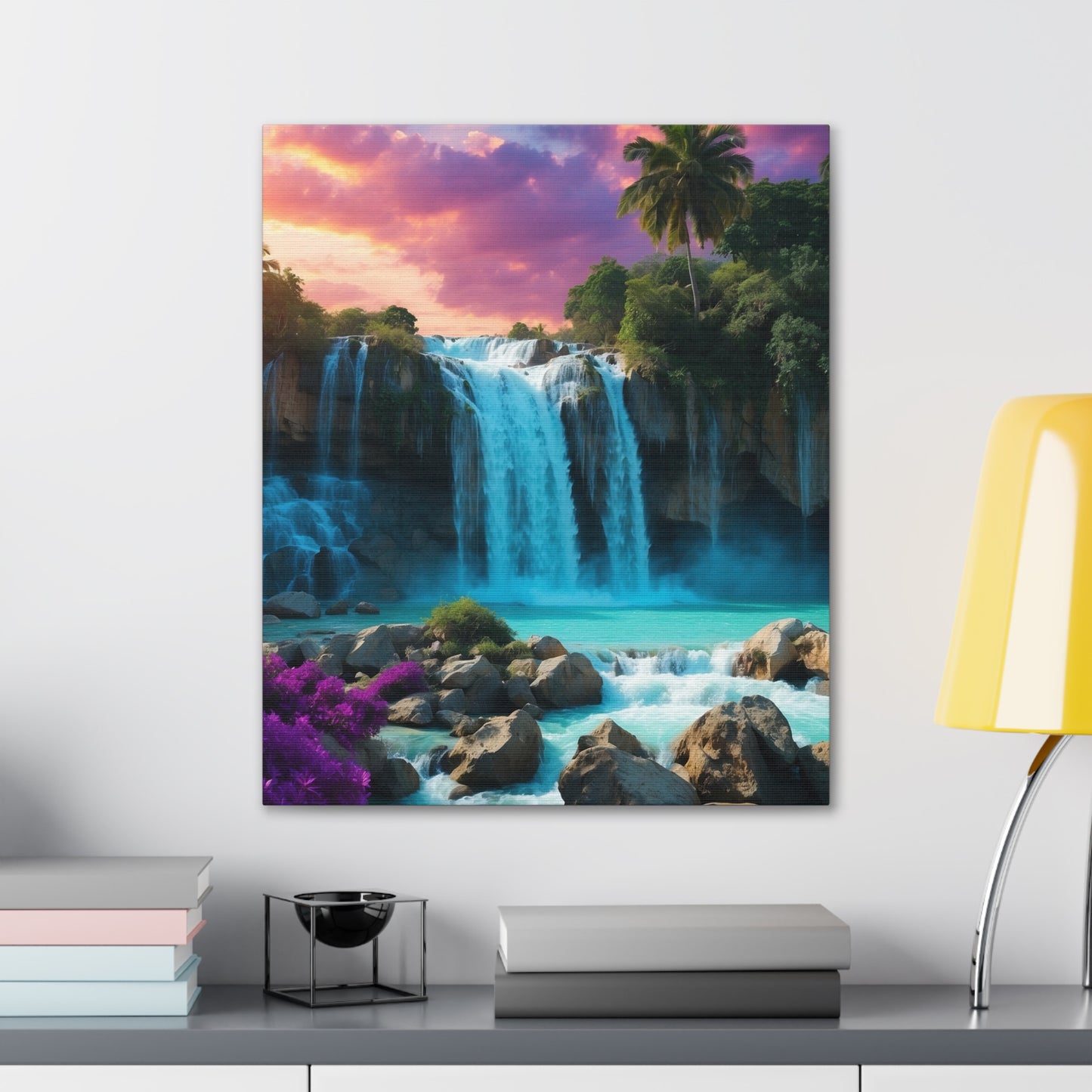 Majestic Waterfalls Art Canvas Ed. 34