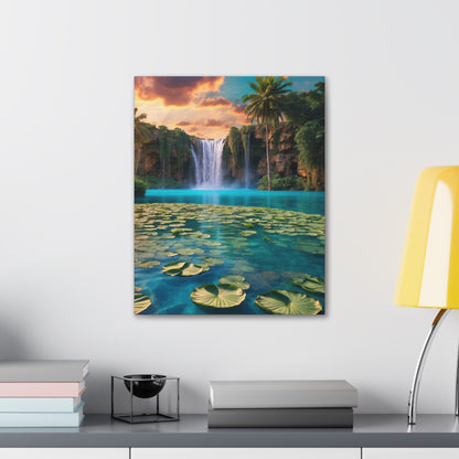 Majestic Waterfalls Art Canvas Ed. 39